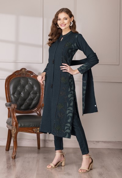 TEAL KURTA SET